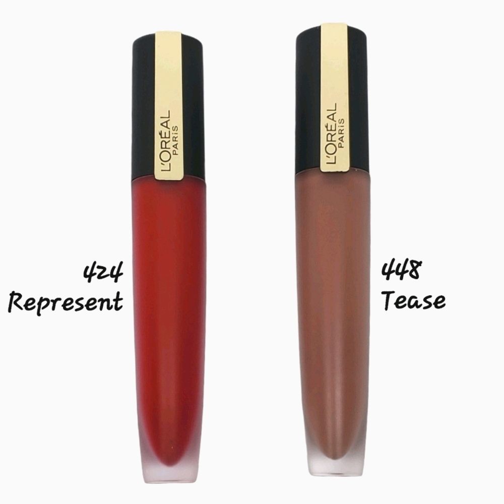 L'Oréal Matte Lip Stain Duo 424 & 448
